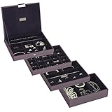 Stackers | Jewelry Box | classic purple & purple velvet stacker set of 4