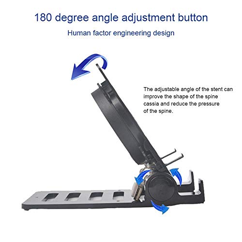 Goglor Phone Cooling Fan, 2 in 1 Portable Cell Phone Cooler Radiator & Tablet Holder Stand, Adjustable Angle Lazy Desktop Stand Cooling Pad for Ipad & Samsung iPhone Smartphone - Thumbnail 4