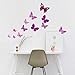 100 PCs Butterfly Wall Decor 3D Butterfly Wall Stickers Decals Decorations for Nursery Classroom Offices Kids Girl Boy Baby Bedroom Bathroom Living Room Magnets and Glue Sticker Set