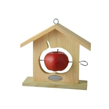 Wooden House Apple Feeder Apple Shape Amazon Co Uk Garden