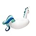 TCP Global Sundaze Floats Giant 9 Foot Inflatable Tropical Unicorn Pool Float - Fun Kids Swim Party Toy - Summer Lounge Raft