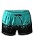 Aleumdr Womens Printed Wide Waistband Swim Shorts Trunks Boyshort Bottoms with Pockets