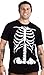 Ann Arbor T-shirt Co. Skeleton Rib Cage, Jumbo Print Novelty Halloween Costume Unisex T-Shirt - Medium - Black