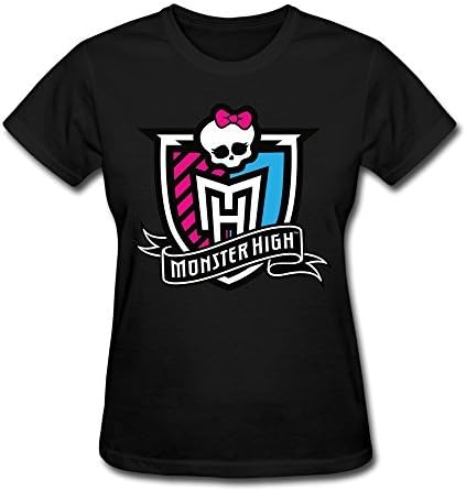 JIAYOUCT Women's Monster High: Haunted 2015 T-shirt Size L Black