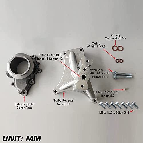Non-EBV Turbo Pedestal & O-Rings - For Early 1999 Ford 7.3L Powerstroke Diesel (1/98-11/98)