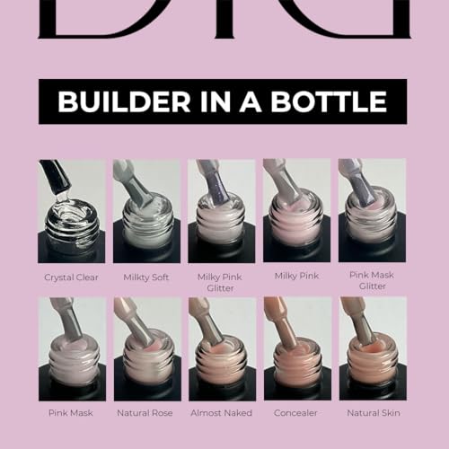Didier Lab Premium Builder Gel in a Bottle Concealer - Strengthens Natural Nails - LED UV Hard Gel for Nail Repair and Extensions - 0.51 fl oz - Image 6