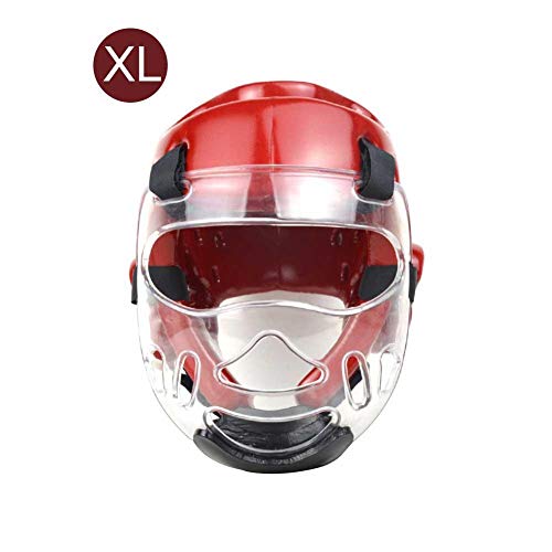 Owlhouse Taekwondo Headgear, Sport Head Guard Boxing Headgear with Face Shield, Head mask Karate Head Boxing Sanda mask Helmet Fencing for Adult Children Men Women - Thumbnail 2