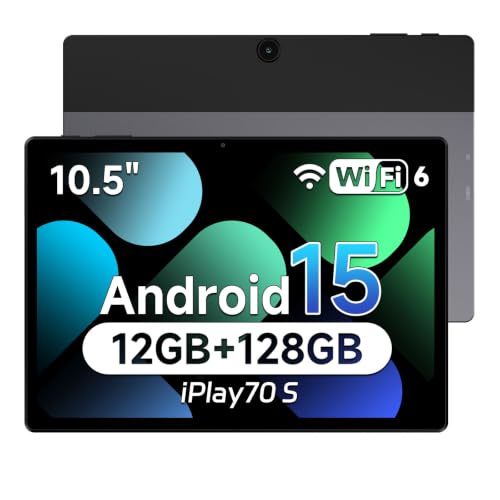 ALLDOCUBE Tablet 10 Inch, Android 15 Tablet, Octa-Core Processor, 4GB RAM 128GB Storage, 6000mAh Battery, WiFi 6, IPS Display 1920x1280, Expandable TF 1TB, GMS Certified, iPlay 70 S