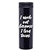 I Work Out Because I Love Tacos 16oz Travel Tumbler Mug - Funny Coffee Mug - Fox and Clover Original