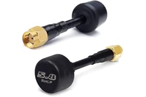 CORONIR Mini FPV Antenna Drone Antenna RP SMA Male Compatible Transmitter for FPV Drone, Long Range Quadcopter Drone 2 Pack