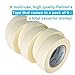 TIANBO FIRST Masking Tape 1.41 Inch Wide Thin Beige White Painters Masking Tape Bulk for Painting Home Office School Stationery, 1.41 Inches x 60 Yards, 6 Rolls