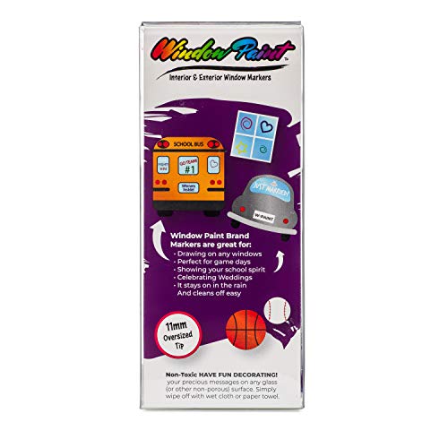 FANTASTIC Window-Write CHALK MARKERS for Marking windows for Sporting Events, Weddings, Schools, Churches and More!- Set of 2/1 GREEN & 1 WHITE