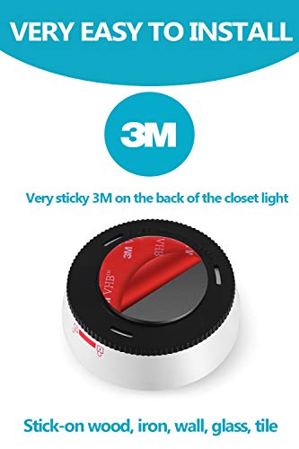 6-Pack Push Lights| Touch Lights| Led Lights for Closet| Tap Light |Closet Lights for Entrance, Hallway, Basement, Bathroom, Cabinet, Closet(Batteries Not Included)