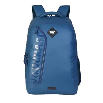 Wildcraft Corpo Plus Laptop Backpack with Back Ventilation and Rain Cover - Blue Coated