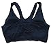 ohlyah Women's Zipper Front Closure Sports Bra Racerback Yoga Bras 2 Pack L