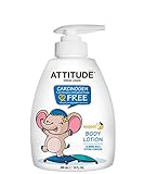 ATTITUDE Night Baby Lotion, Almond Milk, 10 Fluid Ounce
