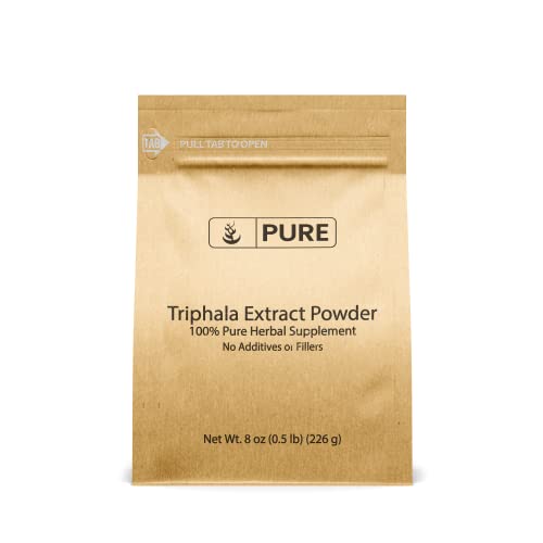 PURE ORIGINAL INGREDIENTS Triphala Extract Powder (8 oz) Pure, Naturally Sourced, No Additives or Fillers