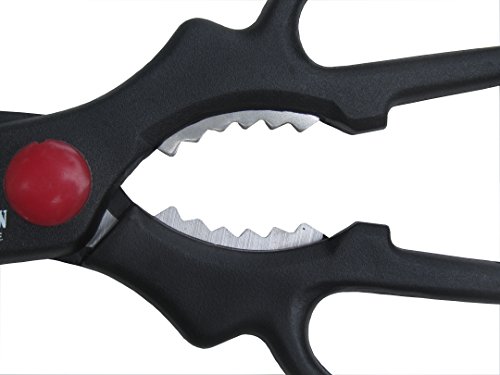 Very Sharp Multi-Purpose Scissors, Reinforced Blade Shears, Left and Right Handed for kitchen sewing garden - Thumbnail 4