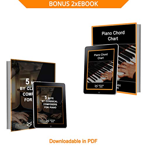 image for Virtuoz Boss Piano Keyboard Dust Cover for 76-88 Keys – Include 2x E