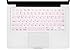 HRH Korean Silicone Keyboard Cover Skin for MacBook Old Air 13,for MacBook Pro 13/15/17(with or w/Out Retina Display,2015 or Older Version),for iMac Older USA(Not for MacBook 13 Air A1932)-Light Pink