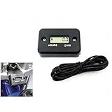 discoGoods Waterproof Digital LCD Inductive Marine Motorcycle ATV Snowmobile Marine Boat Hour Meter