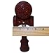 Kotaro Kendama Beech Hardwood Pro Kendama with Red and Black Crackle Finish Deluxe Pro Toy Catch Game with Extra String and Carrying Holster