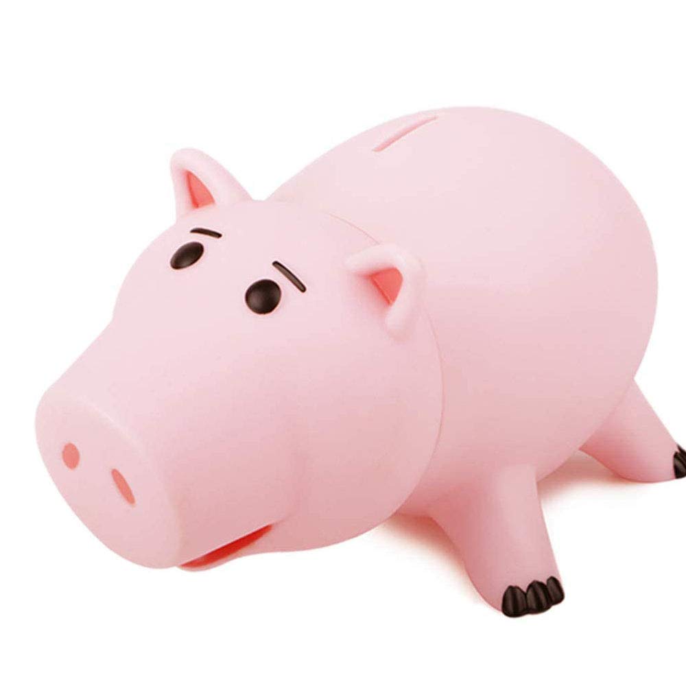 plastic pig money box