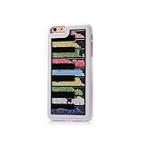 Apple Iphone 6 Plus Outer Protector Case White,piano Quicksand Shell Swarovski Crystal Phone Protective Case Set Accessories ,Rainbow Style Back Colver for Iphone 6 [5.5 Inch] (White 25)