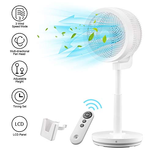 Air Circulator Fan Oscillating Pedestal Fan Remote Control Stand