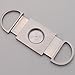 Mrs. Brog® Stainless Steel Cigar Cutter with Back Protector - Round Ends - Guillotine Double Blade for a Precise Perfect Cut