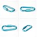 Carabiner Keychain,Hook Clip Aluminum D-ring Locking Flat D-Shape Lock Snap Backpack Water Bottle Climbing Gear Accessories EDC Camping Tent Multi Function Tool Multiple Colors
