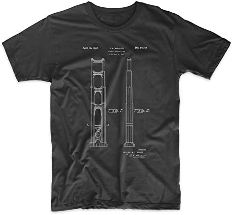 Golden Gate Bridge Main Tower Patent T Shirt