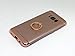 Galaxy S8 case,All-Round Protection with Free Rotating Metal Ring Holder (Rose Gold)