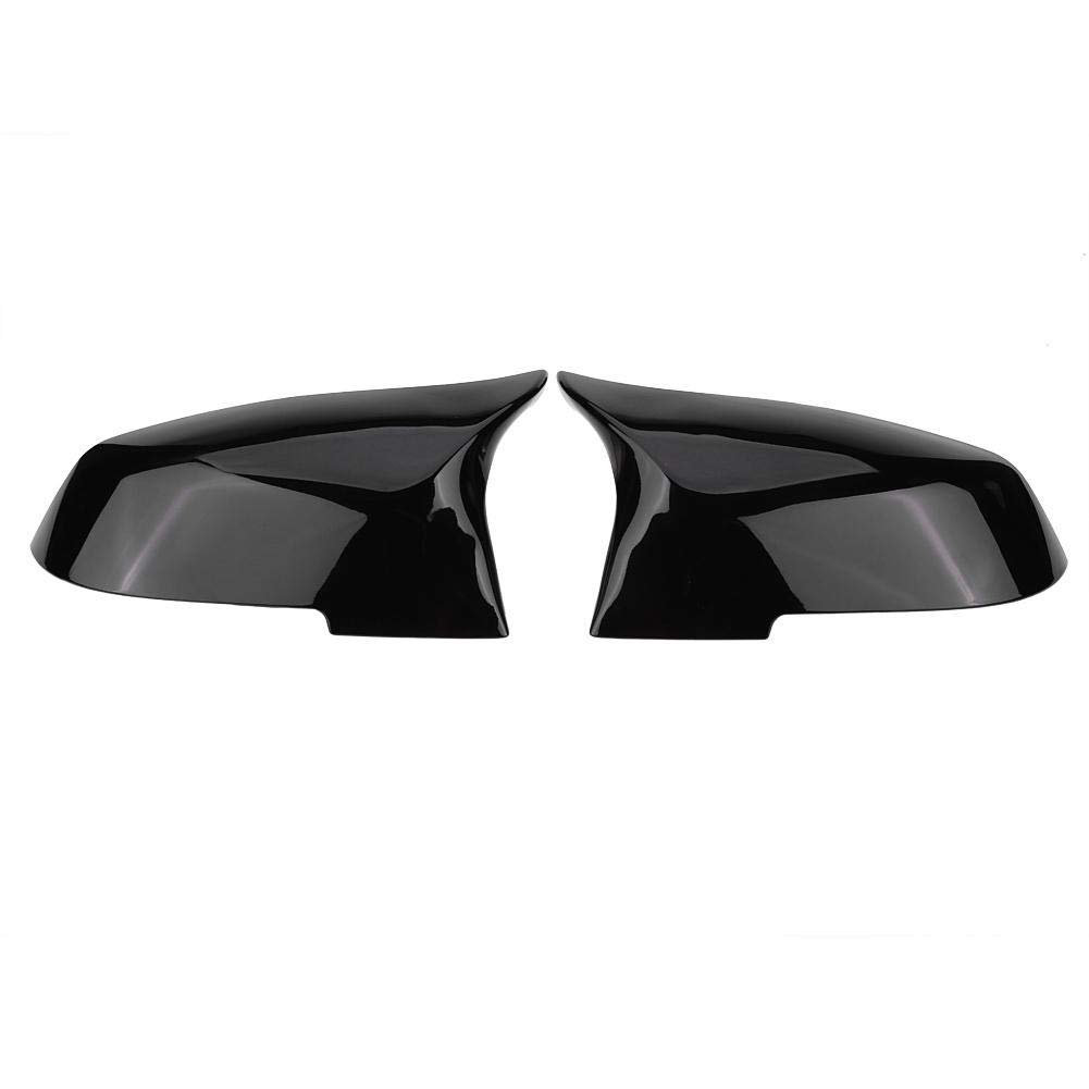 Rearview Mirror Cover Cap 1 Pair Mirror Housing Cover Fit for 220i 328i 420i F20 F21 F22 F30 F32 F33 F36 X1 E84 (Glossy Black)