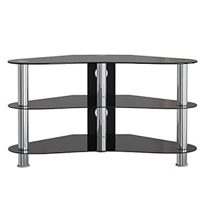 1home GT7 LCD-/Plasma-TV Rack Glas Tisch Ständer LCD Rack LED Tisch