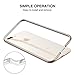 RANVOO iPhone 8 Plus Bumper Case, iPhone 7 Plus Bumper Case, Premium Bumper Case Flexible Protective Aluminum TPU Hybrid Bumper Frame [Support Wireless Charging], Matte Gold [Armor]