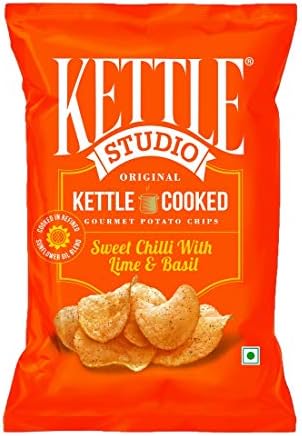 Kettle Studio Sweet Chilli with Lime and Basil, 125g (Pack of 3)