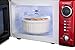 Nostalgia RMO770RED Retro 0.7 Cubic Foot Microwave Oven, Cu.Ft Red