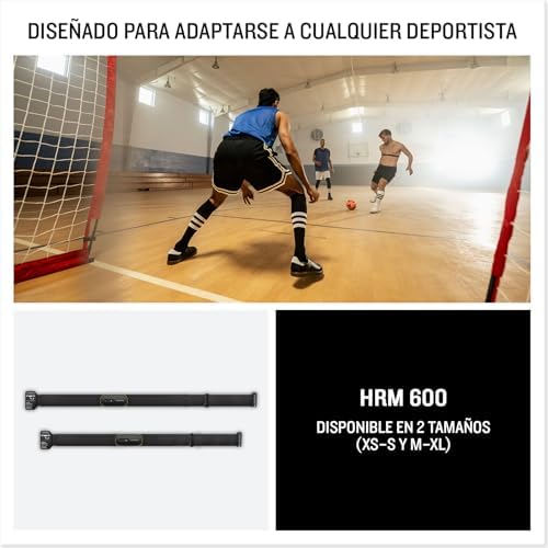 HRM-600, Monitor de Frequência Cardíaca Premium, Dados de HRV, Dinâmica de Corrida, Passos, Velocidade, Distância, Regista e sincroniza dados sem relógio, Bracelete lavável à máquina, tamanho M-XL