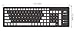 BONUSIS Foldable Silicone Keyboard Flexible Keyboard Roll Up Keyboard USB Wired Soft Waterproof Silica Gel Computer Keyboard (103 Keys) for PC Laptop Notebook [Black]