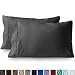 Bare Home Premium 1800 Ultra-Soft Microfiber Pillowcase Set - Double Brushed - Hypoallergenic - Wrinkle Resistant (Standard Pillowcase Set of 2, Grey) primary