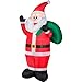 7 Airblown Inflatable Waving Santa Christmas Inflatable