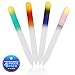 Bona Fide Beauty Genuine Czech Crystal Glass Nail Files - Gentle Nail Care - Designed for Regular Use - File in Any Direction