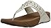 FitFlop Women's Biker Chic Flip Flop, Urban White, 8 M US