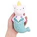 Anboor 5.9 Inches Squishies Unicorn Mermaid Kawaii Soft Slow Rising Scented Horse Animal Squishies Stress Relief Kid Toys Gift Collection