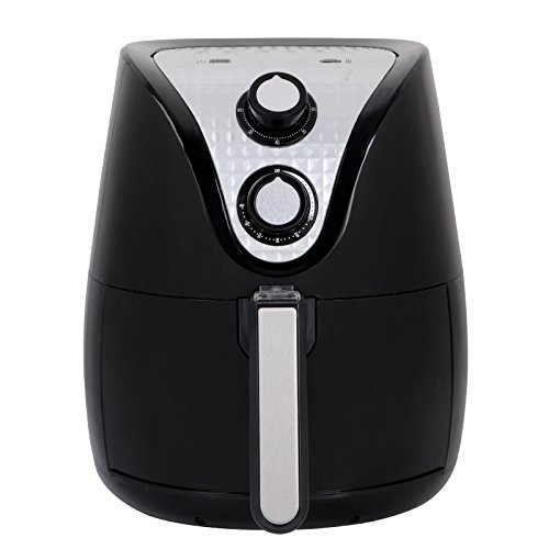 Click Here to See More Images HomGarden Electric Airfryer Multi Quarts Electric Air Fryer& Cooking Recipes Air Fryer Book (3.8 Qt, 3, Black)