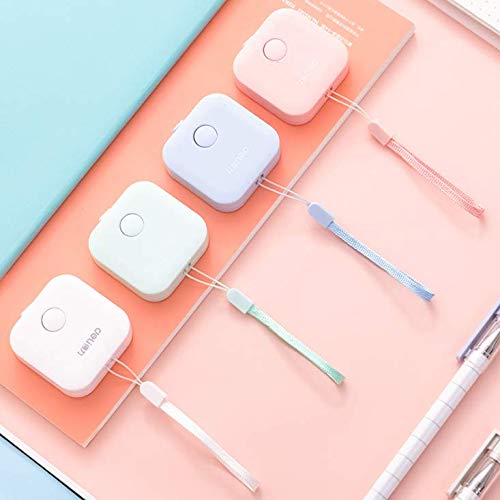 Scettar 4 Pack Soft Tape Measure, 4 Colors,60 inch,1.5m, Push Button Tape, Body Measuring Soft Retractable for Sewing Double-Sided Tailor Cloth Ruler, for People Who are on Diet