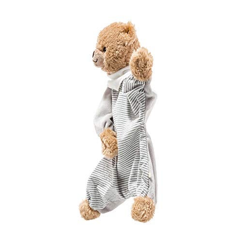 Steiff Kuscheltier Schlaf-gut-Bär Schmusetuch, Süßes Stofftier, Jungen, Mädchen & Babys ab 0 Monaten, Plüschtier 30 cm, Hellgrau, 239915 – Bild 3