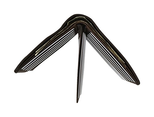 RFID Blocking Bifold Hipster Multi Credit Card ID Holder Wallet Premium Leather (Brown)