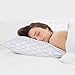 Adjustable Hypoallergenic Shredded Memory Foam Pillow, Xixi Home White Original Memory Foam Stuffed Pillow with Dust Mite Resistant Bamboo Cover, Neck and Shoulder Pain Relief (Queen)